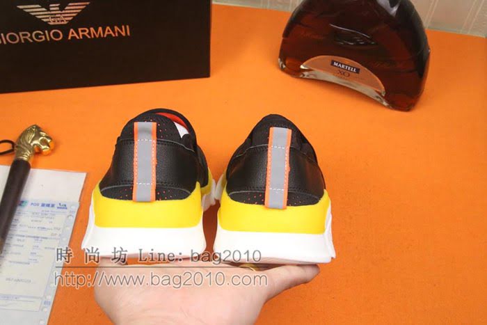 Armani男鞋 2019官網最新款 官網原材料 阿瑪尼休閒時尚男鞋  jpx2084
